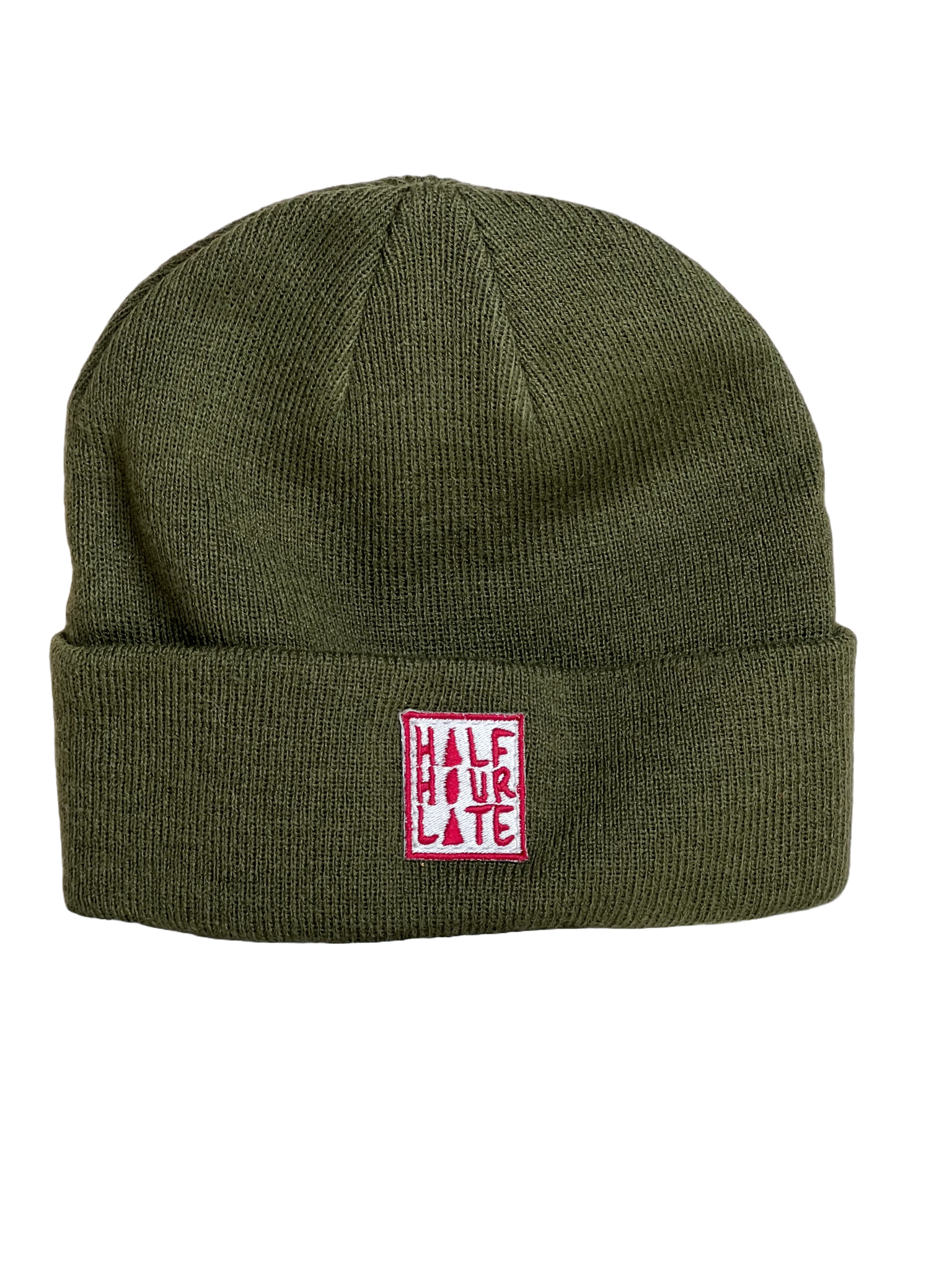 HHL Beanie Red on Green