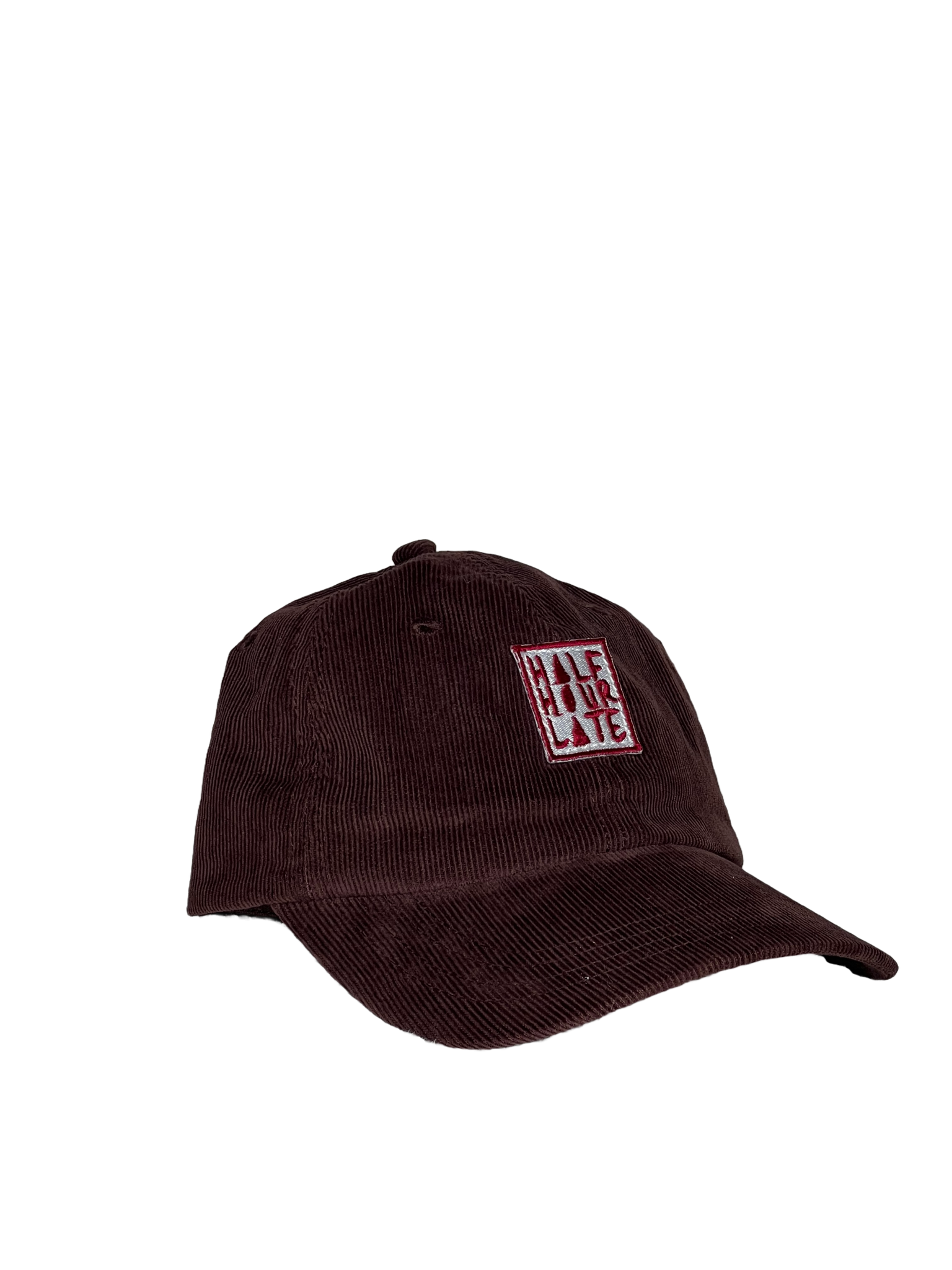 HHL Corduroy - Dad Hat - Red on Brown